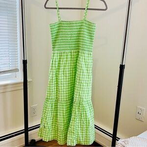J.Crew Gingham Plaid Summer Dress Size S